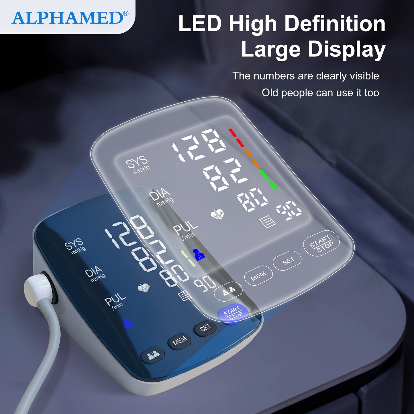 Digital Curved Screen High Precision Home BP monitor