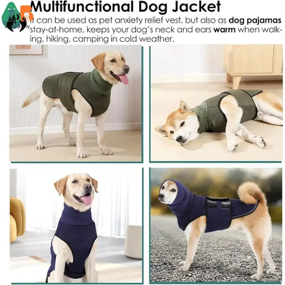 Dog Anxiety Thunder calming Jacket Vest with Hoodie