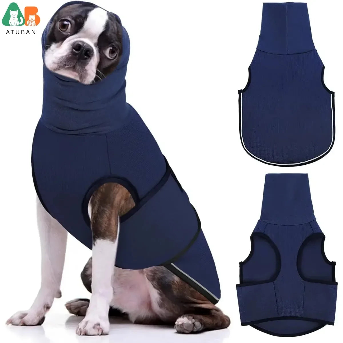 Dog Anxiety Thunder calming Jacket Vest with Hoodie