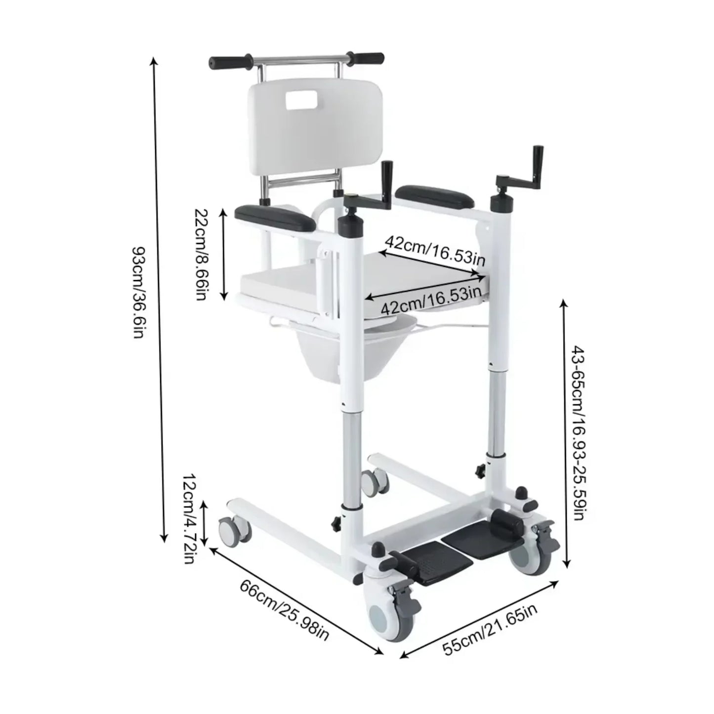 Elderly/Disabled Toilet Wheelchair