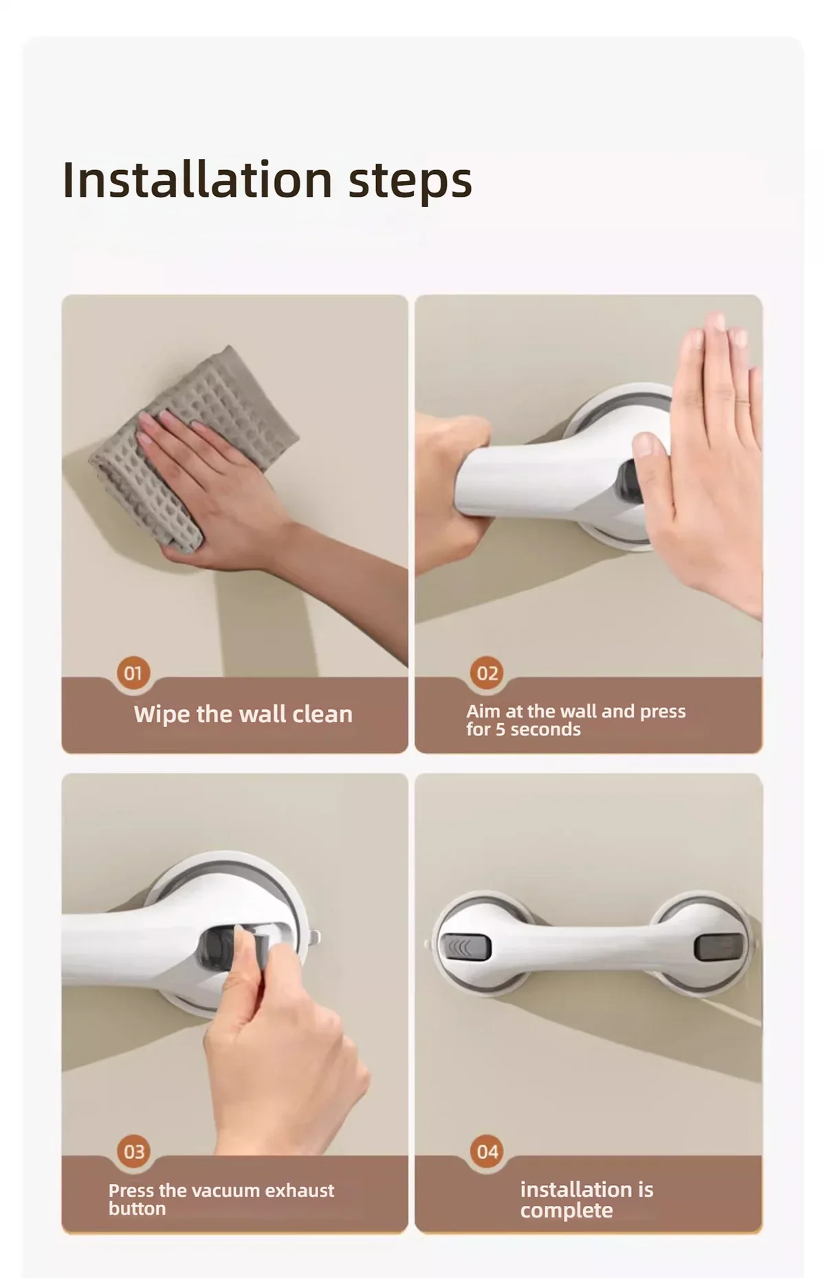 Bathtub Safety Grab Bar for handicapped/ elderly