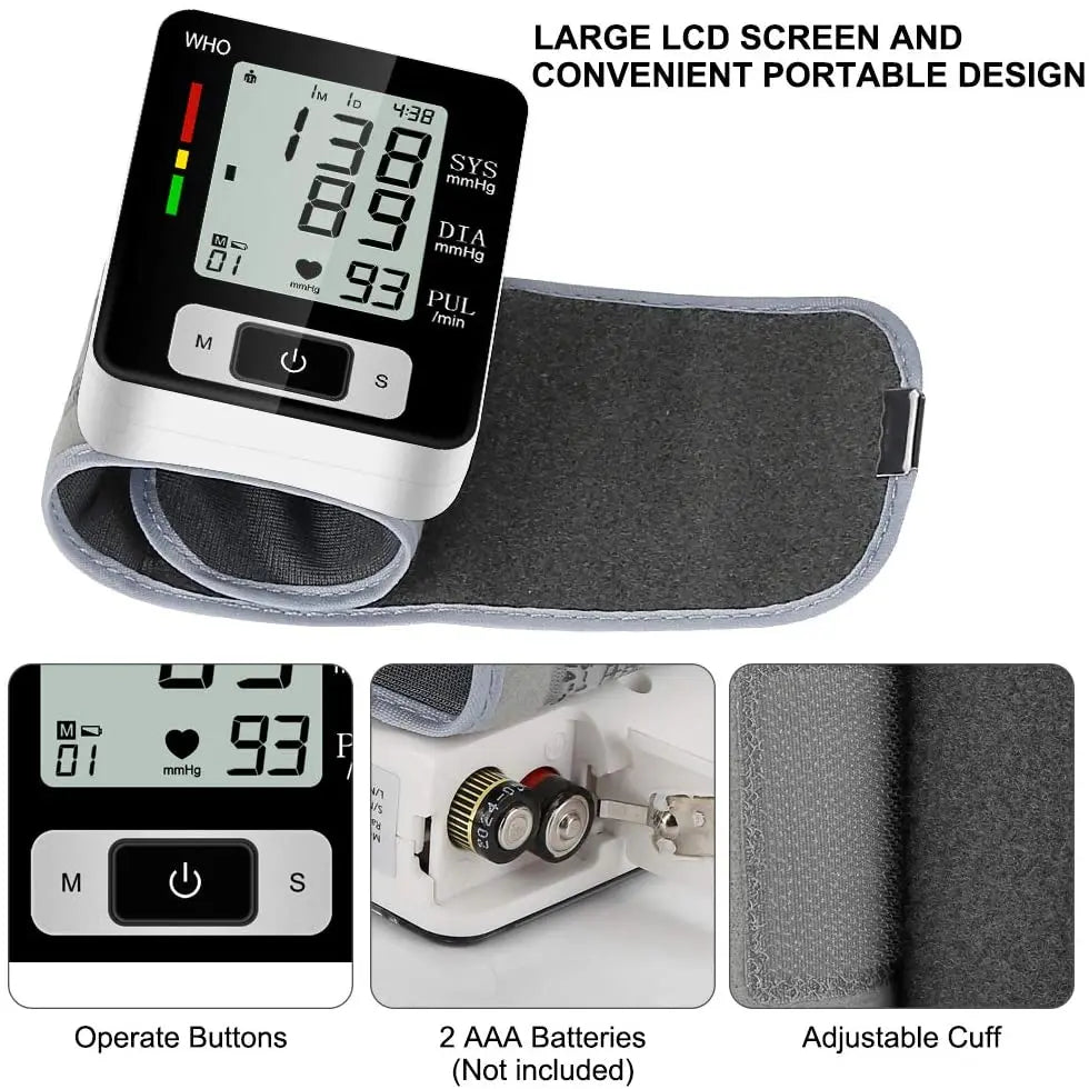 Medical Blood Pressure-Wrist Cuff monitor