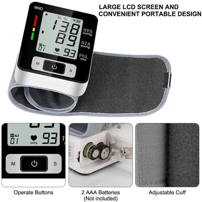 Medical Blood Pressure-Wrist Cuff monitor