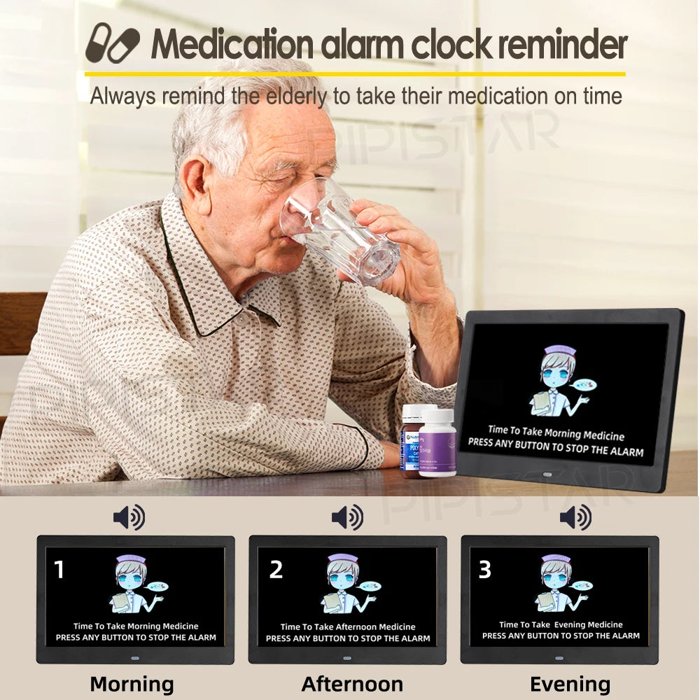 Dementia Clock Time Date Weather Forecast Smart Desktop Clock