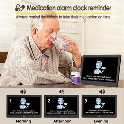 Dementia Clock Time Date Weather Forecast Smart Desktop Clock