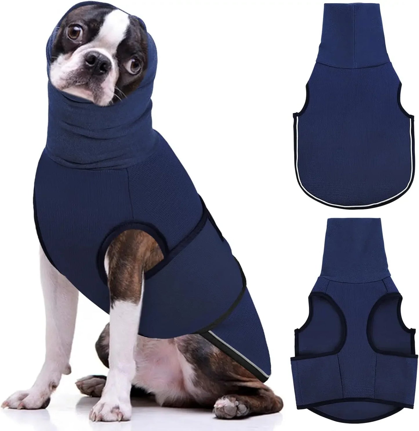 Dog Anxiety Thunder calming Jacket Vest with Hoodie