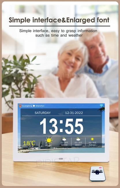 Dementia Clock Time Date Weather Forecast Smart Desktop Clock