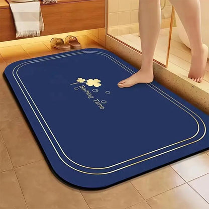Bathroom absorbent floor mat