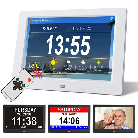 Dementia Clock Time Date Weather Forecast Smart Desktop Clock