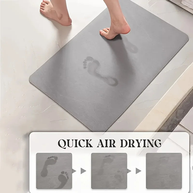 Bathroom absorbent floor mat