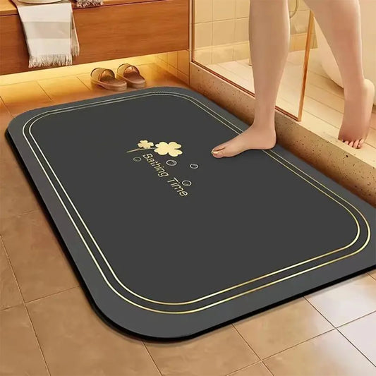 Bathroom absorbent floor mat