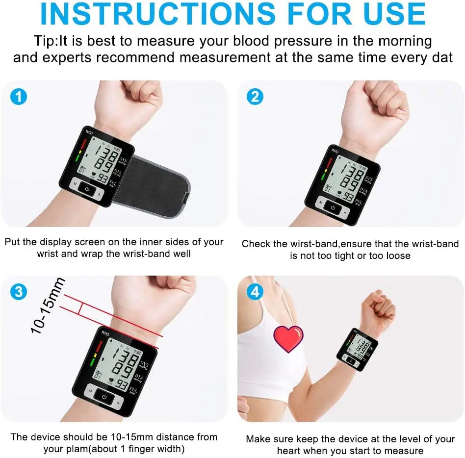 Medical Blood Pressure-Wrist Cuff monitor